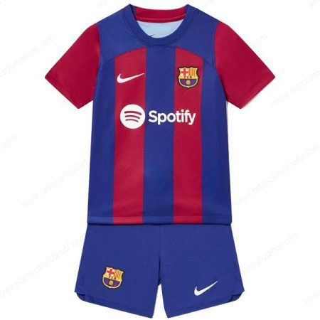 Camisola Barcelona 1º Kits de futebol para crianças 23/24