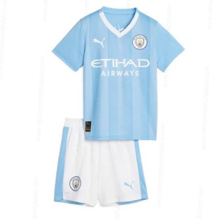 Camisola Manchester City 1º Kits de futebol para crianças 23/24
