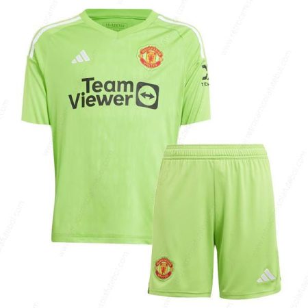 Camisola Manchester United 1º Guarda Redes Kits de futebol para crianças 23/24