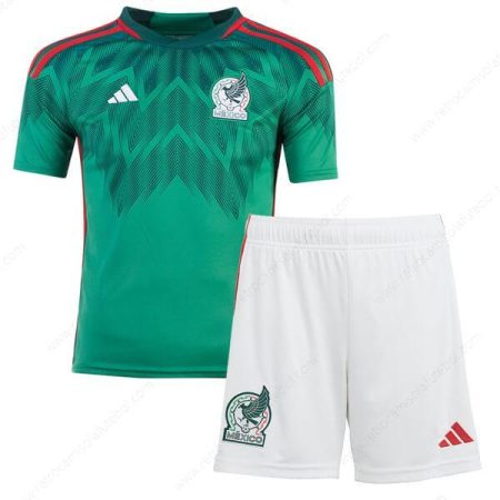 Camisola México 1º Kits de futebol para crianças 2022