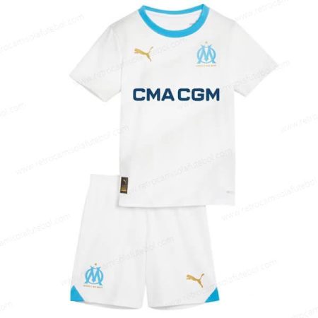 Camisola Olympique Marseille 1º Kits de futebol para crianças 23/24