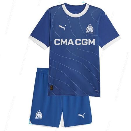 Camisola Olympique Marseille 2º Kits de futebol para crianças 23/24